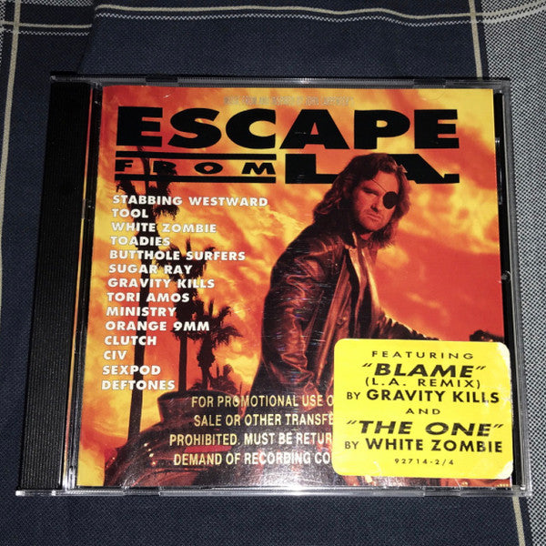 Various : Music From And Inspired By John Carpenter's Escape From L.A. (CD, Comp, Promo)
