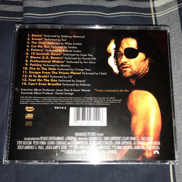 Various : Music From And Inspired By John Carpenter's Escape From L.A. (CD, Comp, Promo)