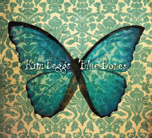 the album cover for Kim Beggs - Blue Bones