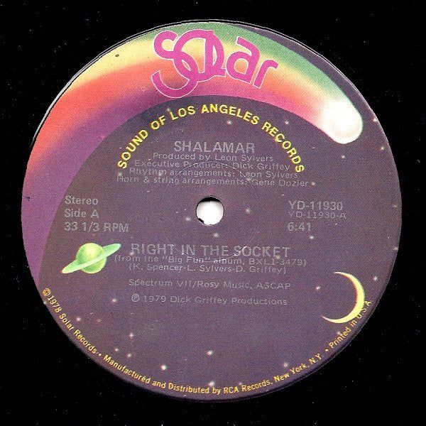 Shalamar : Right In The Socket (12")