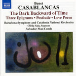 the album cover for Salvador Mas Conde - Dark Backward Of Time / Three Epigrams