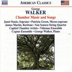 the album cover for George Walker - Chamber & Music Songs