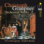 the album cover for C. GRAUPNER - Orchestral Works 3: Overture GWV 447