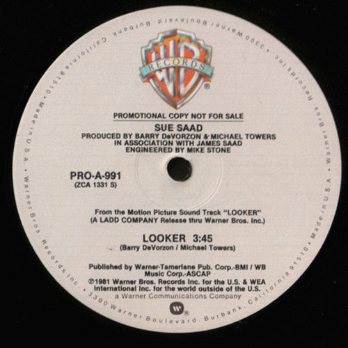 Sue Saad : Looker (12", Promo)