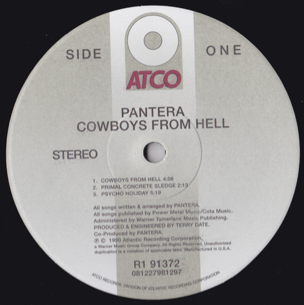 Pantera : Cowboys From Hell (2xLP, Album, RE, Gat)