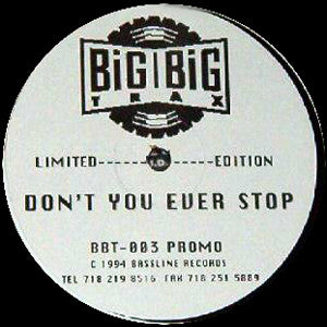 Fibre Foundation : Don't You Ever Stop (12", Ltd, Promo)