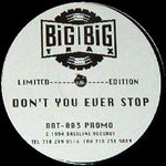 Fibre Foundation : Don't You Ever Stop (12", Ltd, Promo)