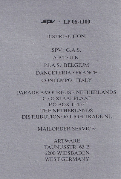 Nocturnal Emissions : Stoneface (LP, Album)