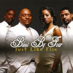 the album cover for Blest By Four - Just Like Fire