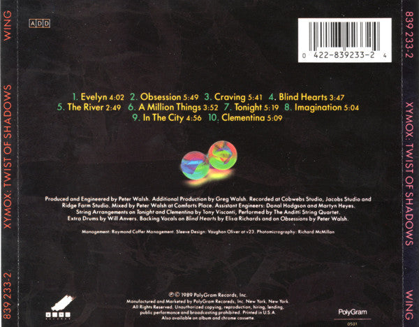 Xymox : Twist Of Shadows (CD, Album, PDO)