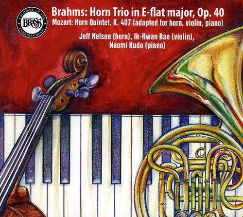 the album cover for J. BRAHMS - Horn Trio Op 40