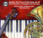 the album cover for J. BRAHMS - Horn Trio Op 40