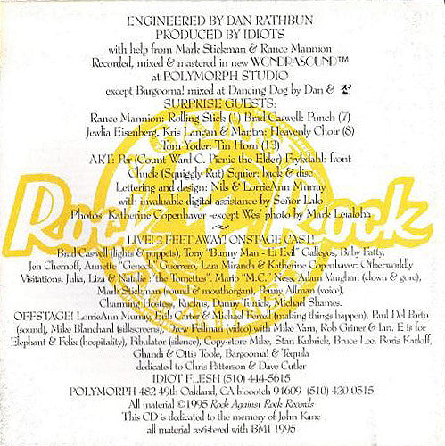 Idiot Flesh : The Nothing Show (CD, Album)