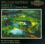 the album cover for William Mathias - Symphonies 1 & 2
