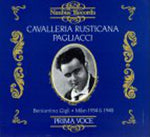 the album cover for Mascagni /Leoncavallo / Gigli - Cavalleria Rusticana / Pagliacci