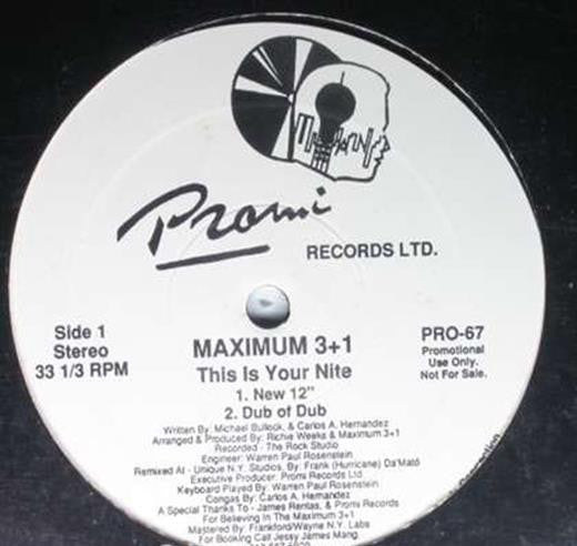 Maximum 3+1 : This Is Your Nite (12", Promo)