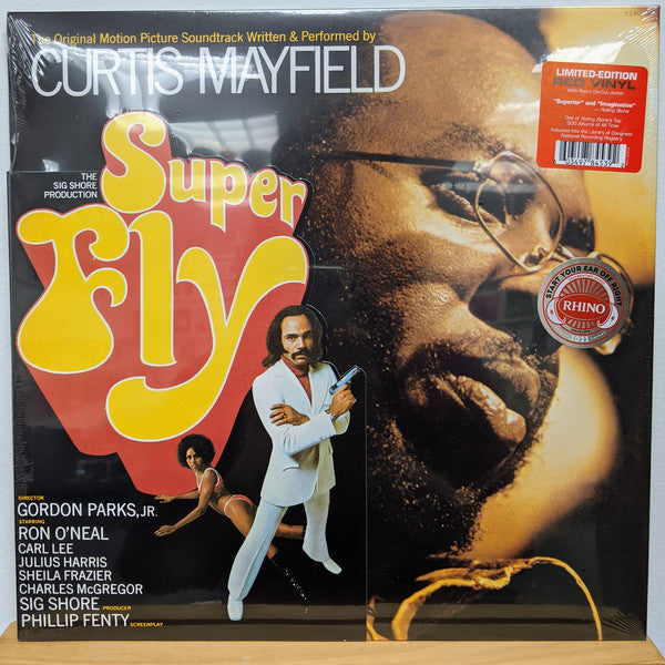Curtis Mayfield : Super Fly (The Original Motion Picture Soundtrack) (LP, Album, Ltd, RE, Red)
