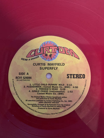 Curtis Mayfield : Super Fly (The Original Motion Picture Soundtrack) (LP, Album, Ltd, RE, Red)
