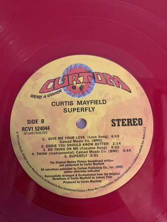Curtis Mayfield : Super Fly (The Original Motion Picture Soundtrack) (LP, Album, Ltd, RE, Red)
