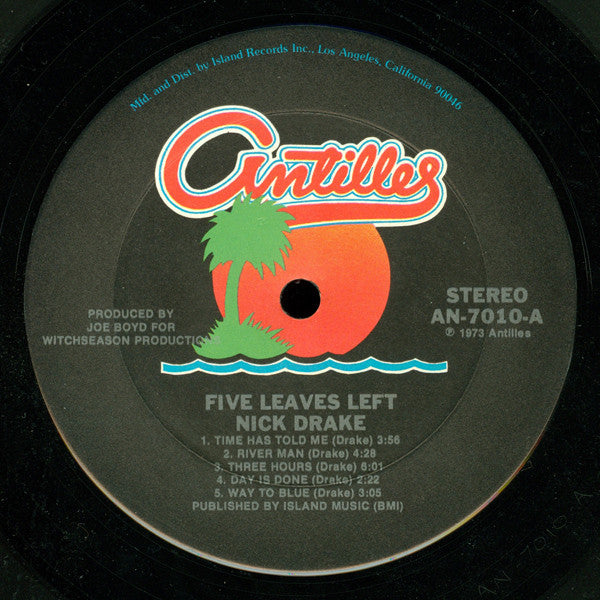 Nick Drake : Five Leaves Left (LP, Album, RE, Ter)