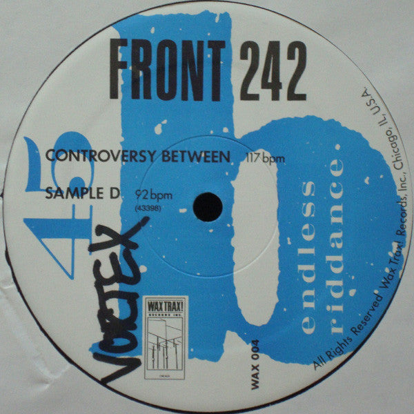 Front 242 : Endless Riddance (12", EP, RP)
