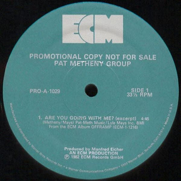 Pat Metheny Group : Are You Going With Me? (12", Promo)