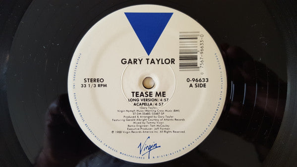 Gary Taylor : Tease Me (12")