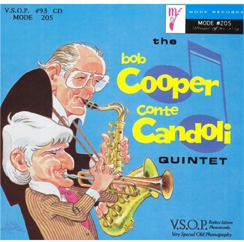 the album cover for The Bob Cooper/Conte Candoli Quintet - Conte Candolf Quartet