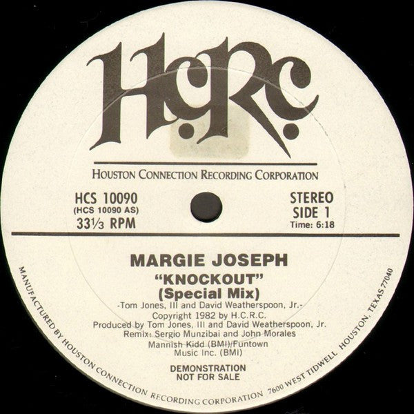 Margie Joseph : Knockout (Special Mix) (12", Promo)