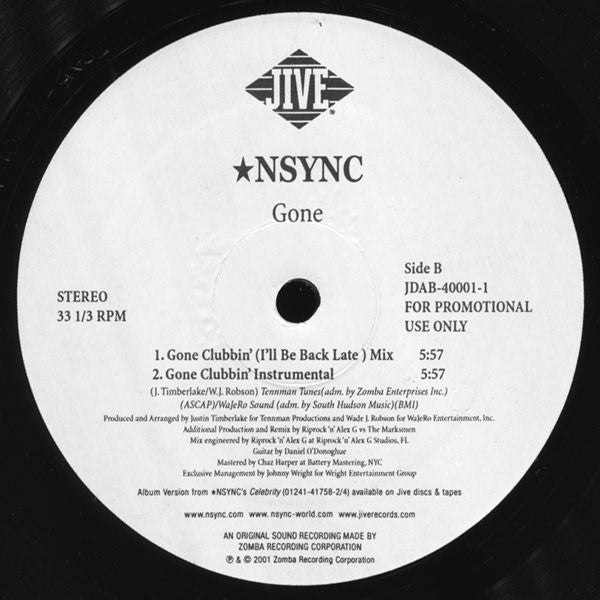 *NSYNC : Girlfriend (12", Promo)