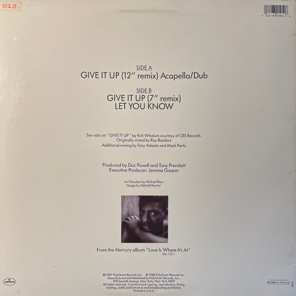 Doc Powell : Give It Up (12", Single, 49)