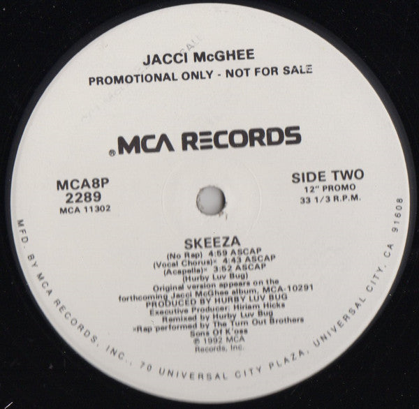 Jacci McGhee : Skeeza (12", Single, Promo)