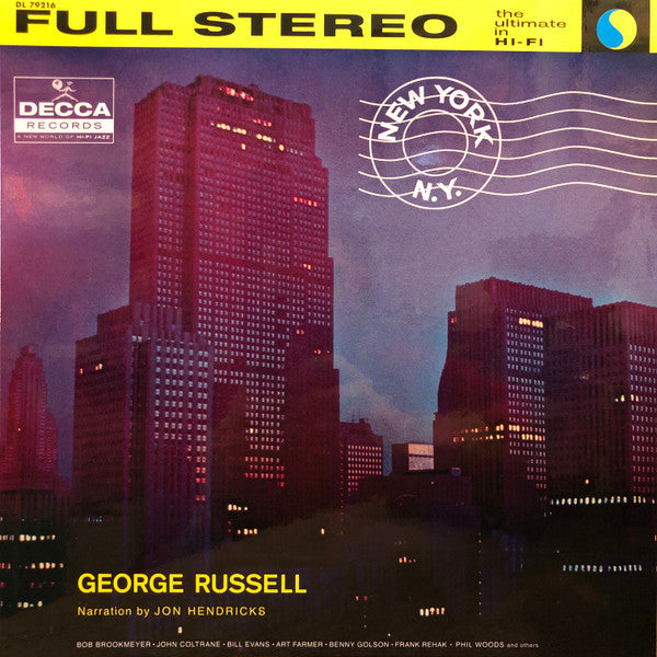 George Russell And His Orchestra* : New York, N.Y. (LP, Album, RE, RM, Gat)