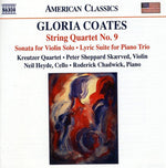 the album cover for G. COATES - String Quartet No 9: Sonata for Violin Solo
