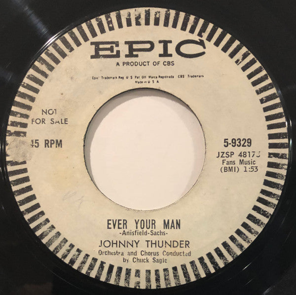 Johnny Thunder (2) : Horror Show / Ever Your Man (7", Promo)