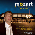 the album cover for Vassily Primakov - Mozart Piano Concertos 3