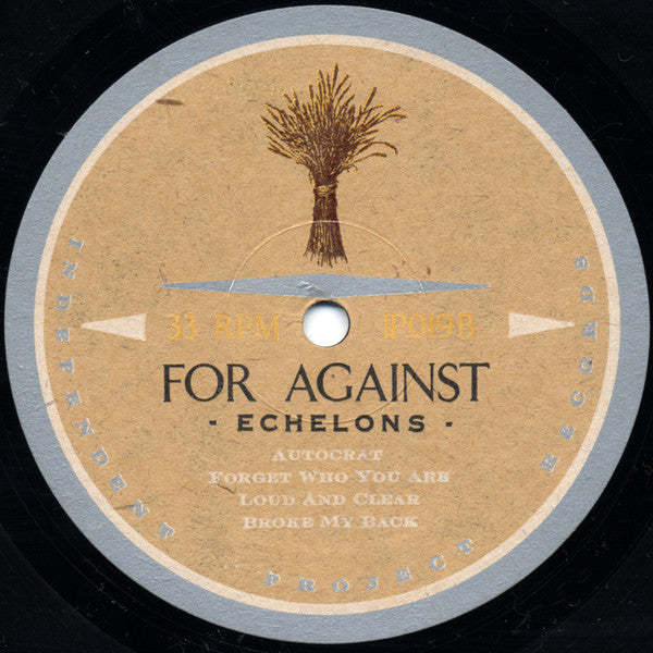 For Against : Echelons (LP, Album, Num)