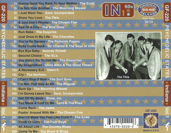 Various : Psychedelic States: Indiana In The 60s Vol. 1 (CD, Comp)