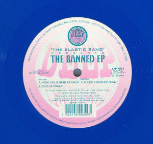 The Elastic Band : The Banned EP (12", EP, Blu)