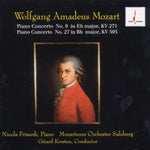 the album cover for W.A. Mozart - Piano Concertos 9 & 27