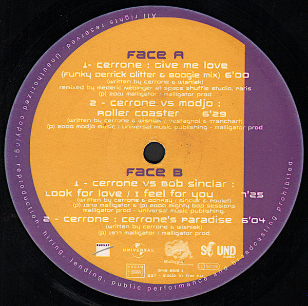 Cerrone By Bob Sinclar : Cerrone By Bob Sinclar (2x12", Comp, Gat)