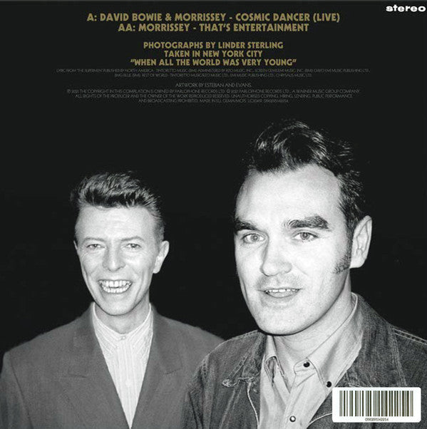 David Bowie & Morrissey : Cosmic Dancer (Live) / That's Entertainment(7", Single)