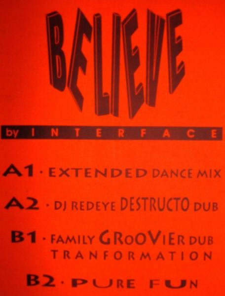 Interface (36) : Believe (12")