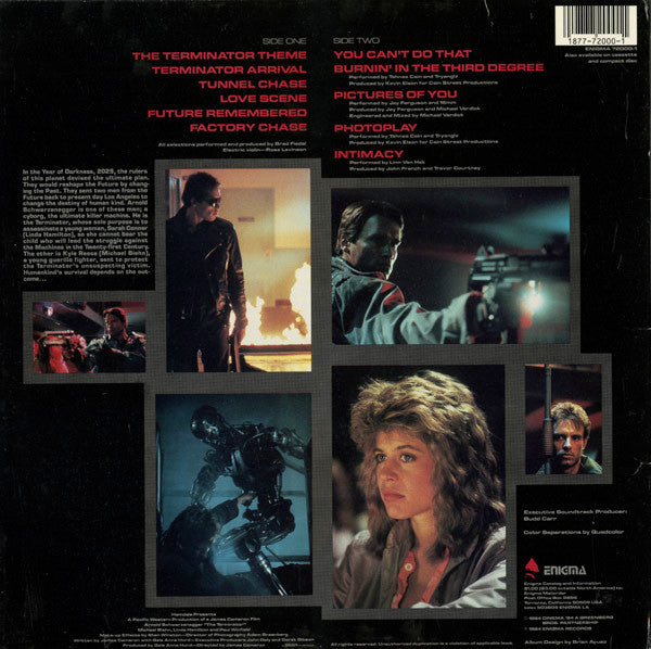 Various : The Terminator (Original Soundtrack) (LP, Album)