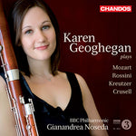 the album cover for Karen Geoghegan - Karen Geoghegan Plays Mozart
