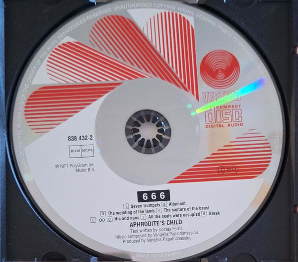 Aphrodite's Child : 666 (2xCD, Album, RE, Opt)