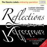the album cover for Finzi / Campbell / Aurora Orchestra / Collon - Reflections: Clarinet Concertos