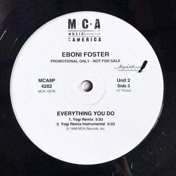 Eboni Foster : Everything You Do (2x12", Promo)