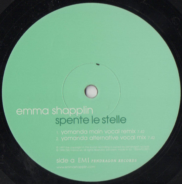 Emma Shapplin : Spente Le Stelle (12", Promo)