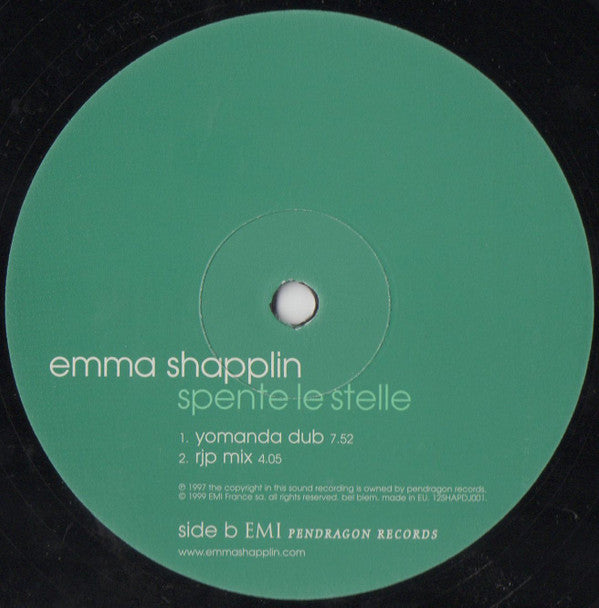 Emma Shapplin : Spente Le Stelle (12", Promo)